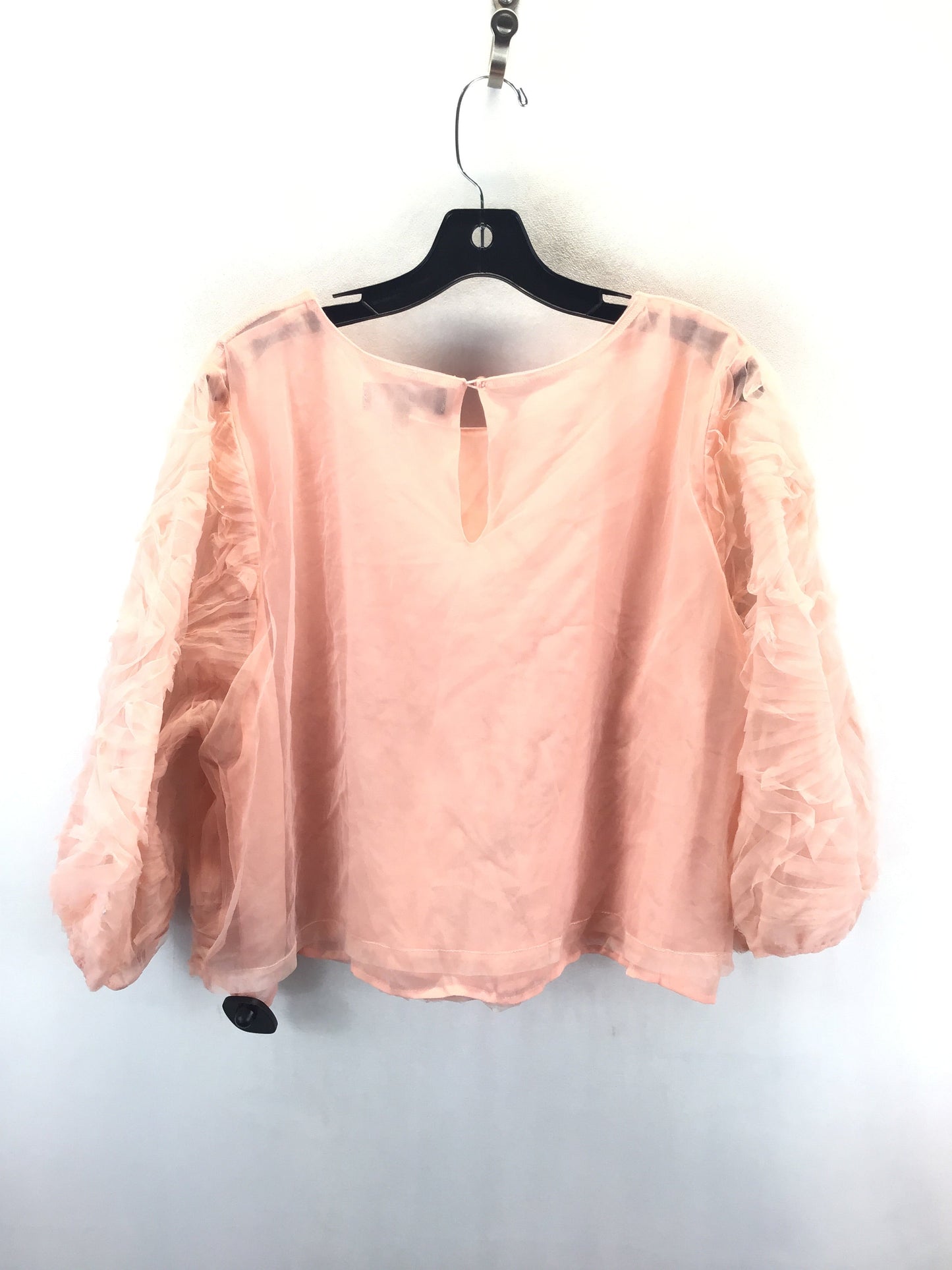 Top Short Sleeve By Eloquii In Peach, Size: 2x