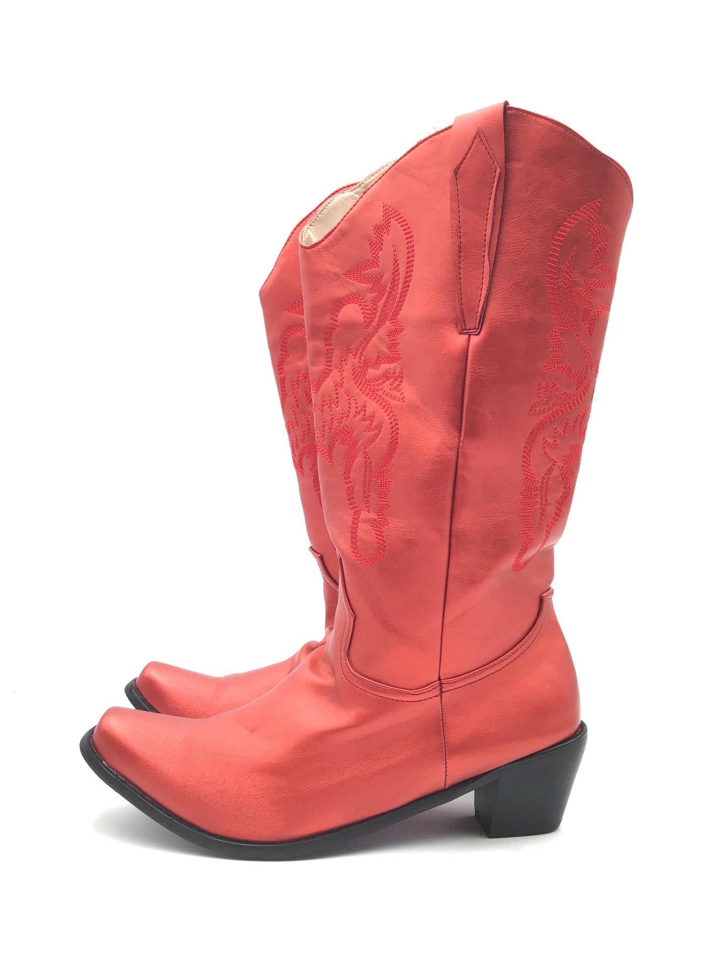 Boots Western By Clothes Mentor In Red, Size: 11