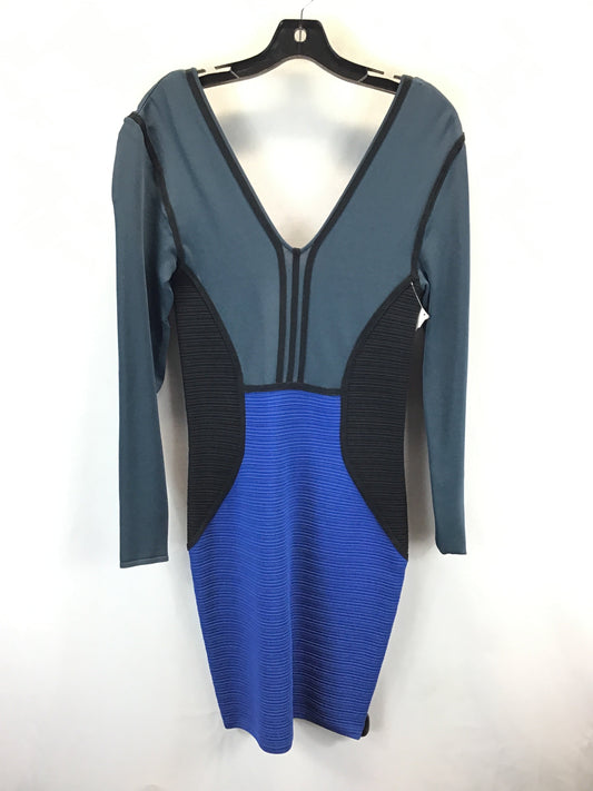 Dress Party Short By Clothes Mentor In Black & Blue, Size: S