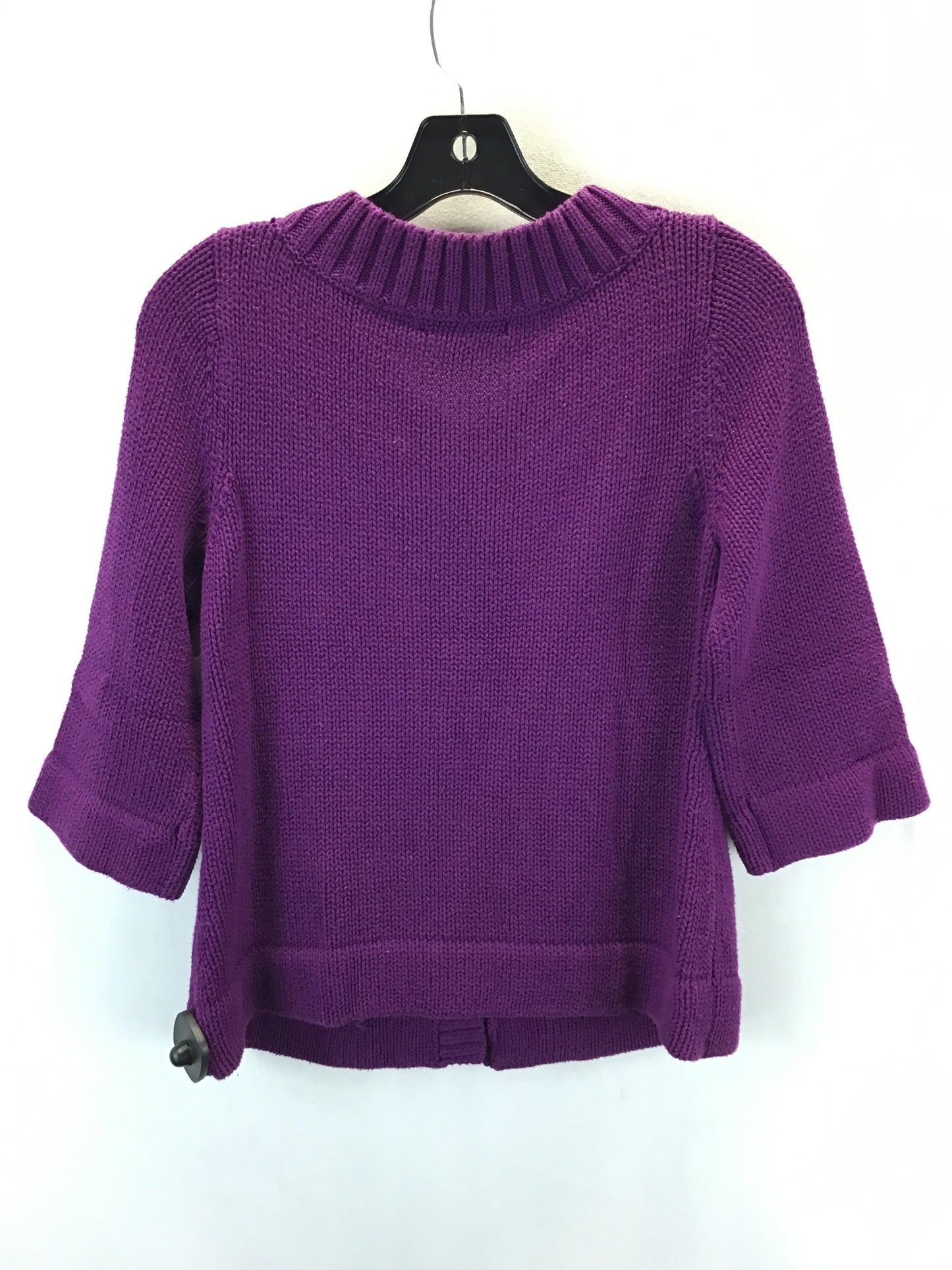 Sweater Cardigan By Banana Republic In Purple, Size: S