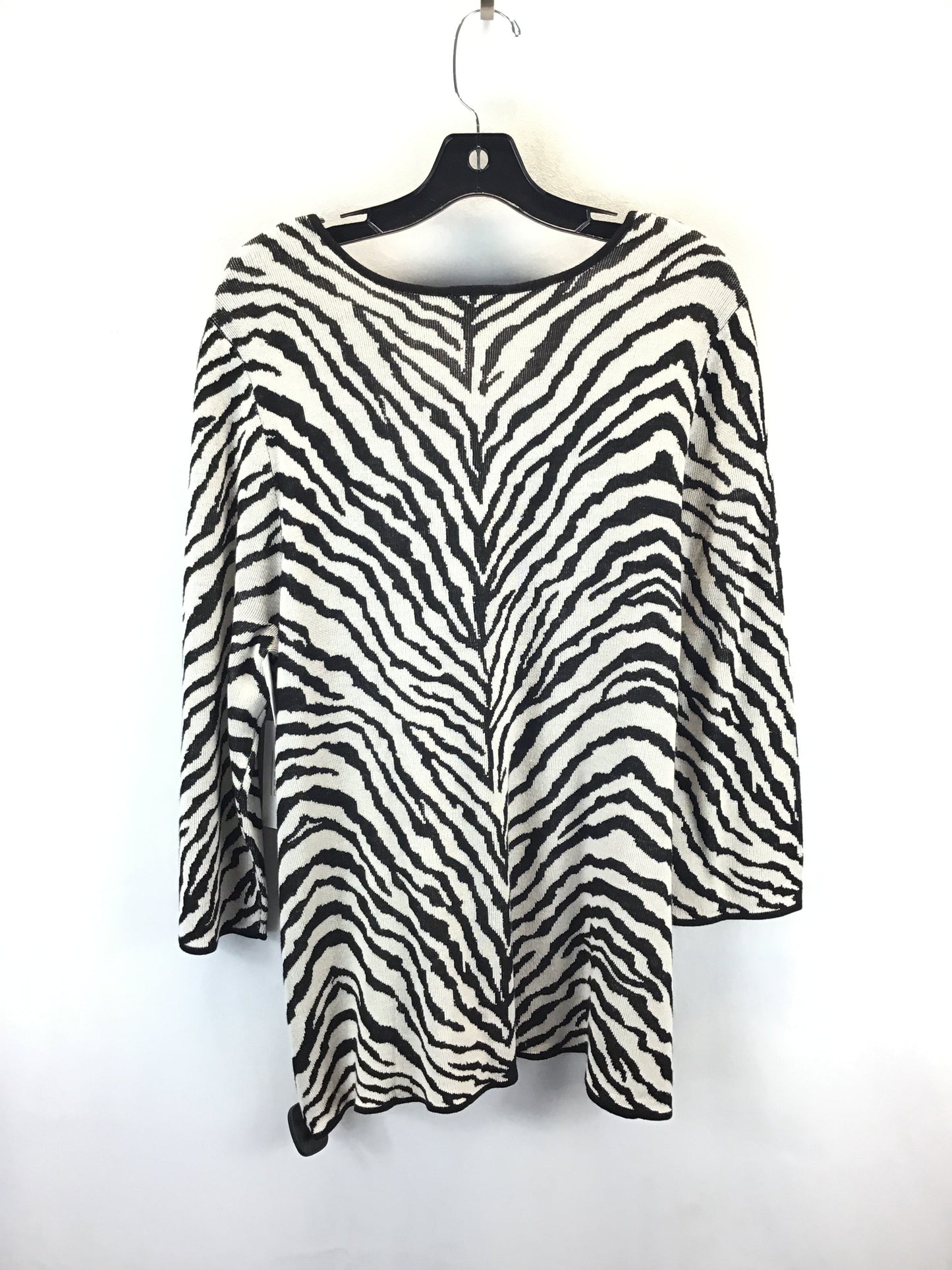 Top 3/4 Sleeve By Chicos In Animal Print, Size: Xl