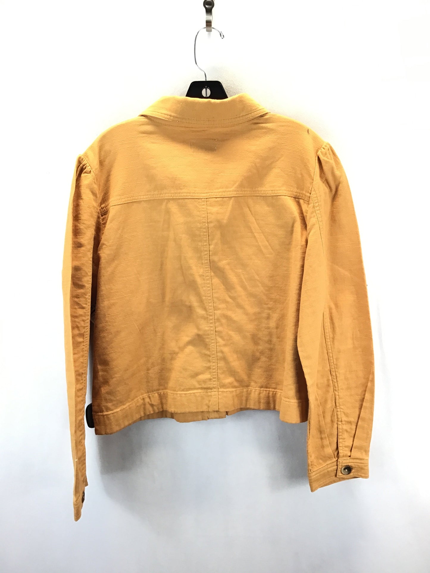 Jacket Shirt By Loft In Orange, Size: Xl