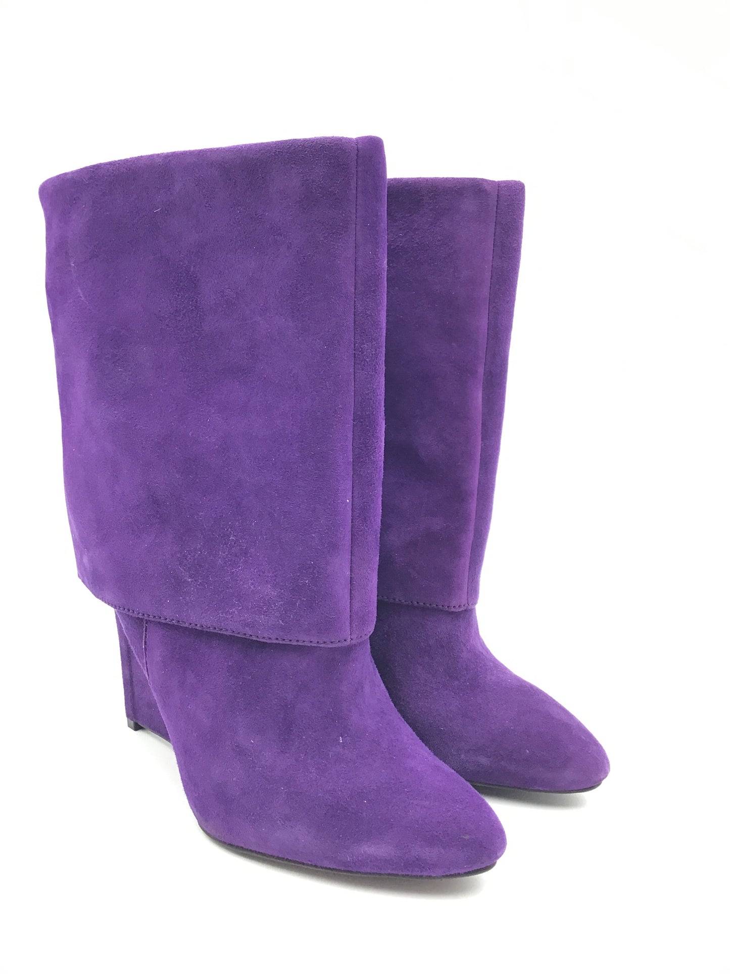 Boots Ankle Heels By Enzo Angiolini In Purple, Size: 9