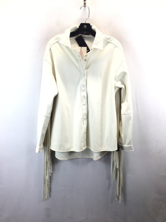 Jacket Other By Nasty Gal In Cream, Size: M