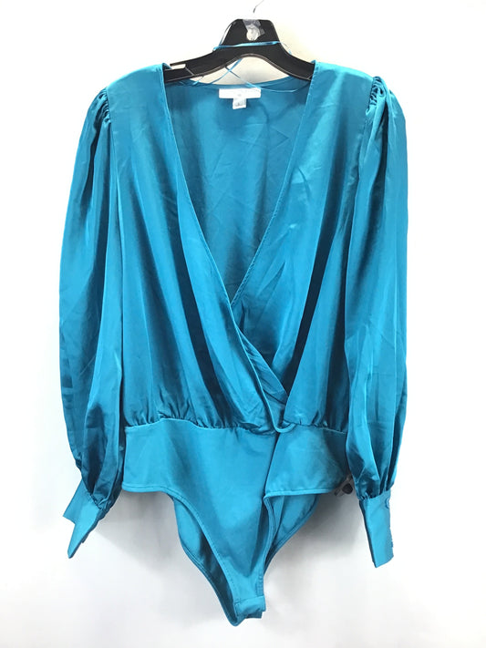 Bodysuit By Clothes Mentor In Blue, Size: L