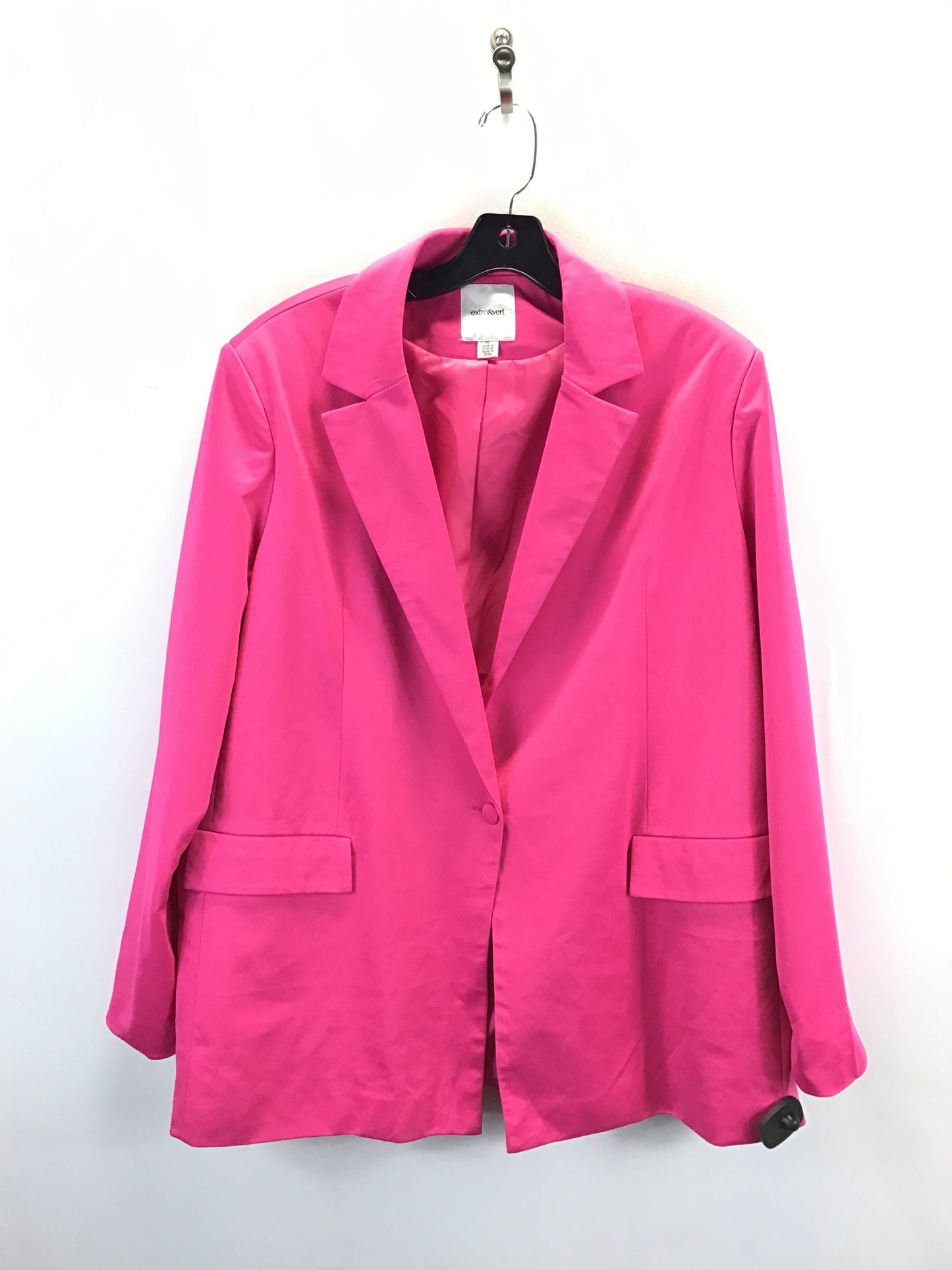 Blazer By Clothes Mentor In Pink, Size: Xl