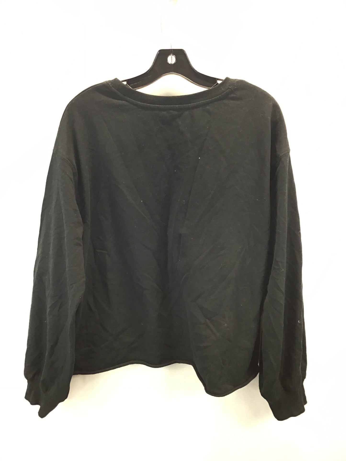 Sweatshirt Collar By Clothes Mentor In Black, Size: L