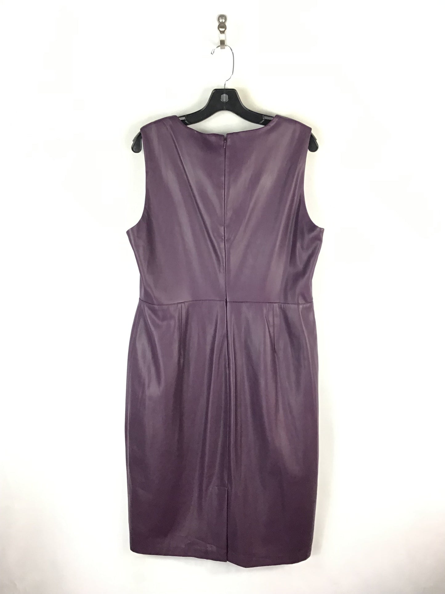 Dress Casual Midi By Calvin Klein In Purple, Size: Xl