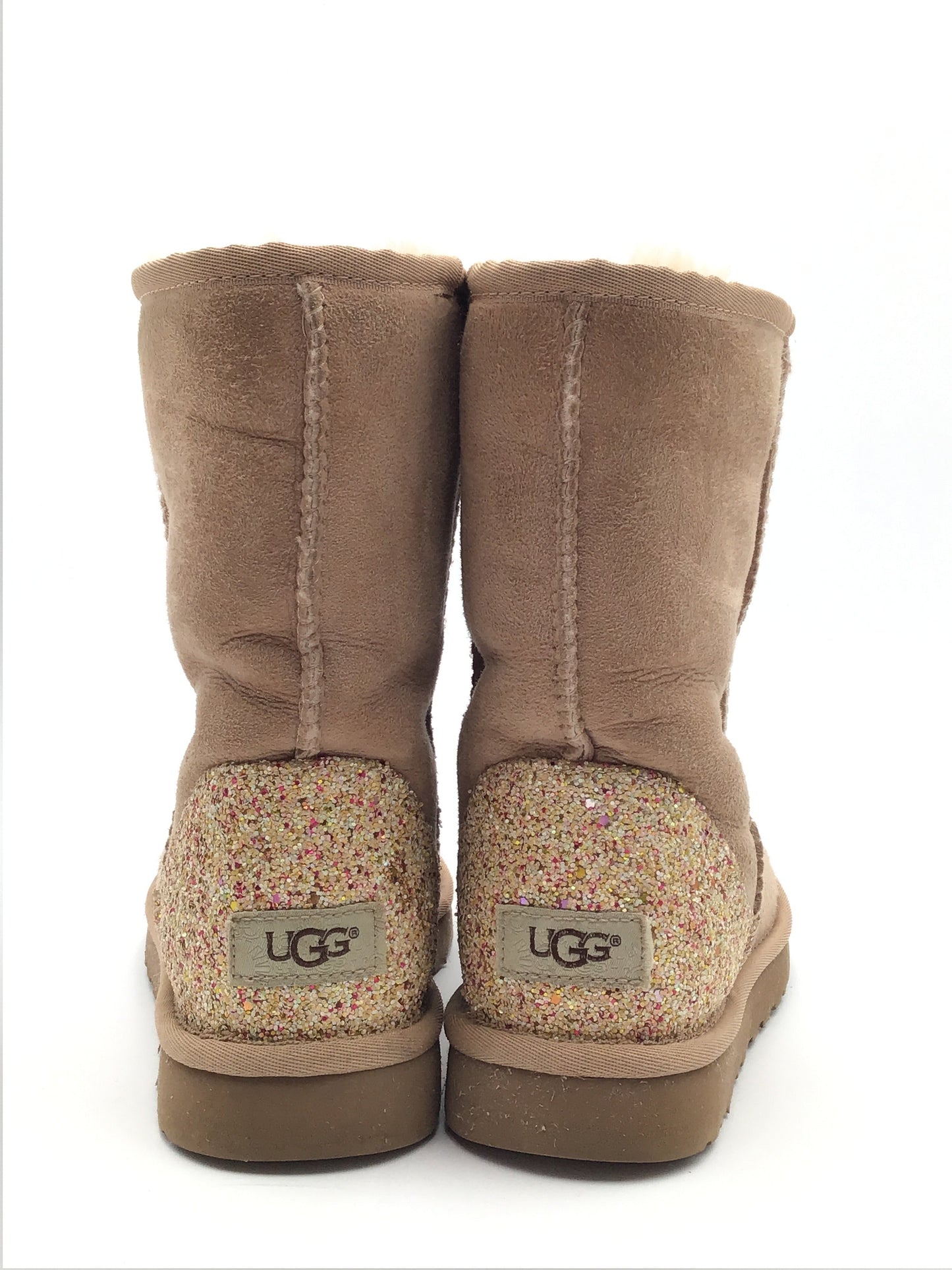 Boots Designer By Ugg In Tan, Size: 7