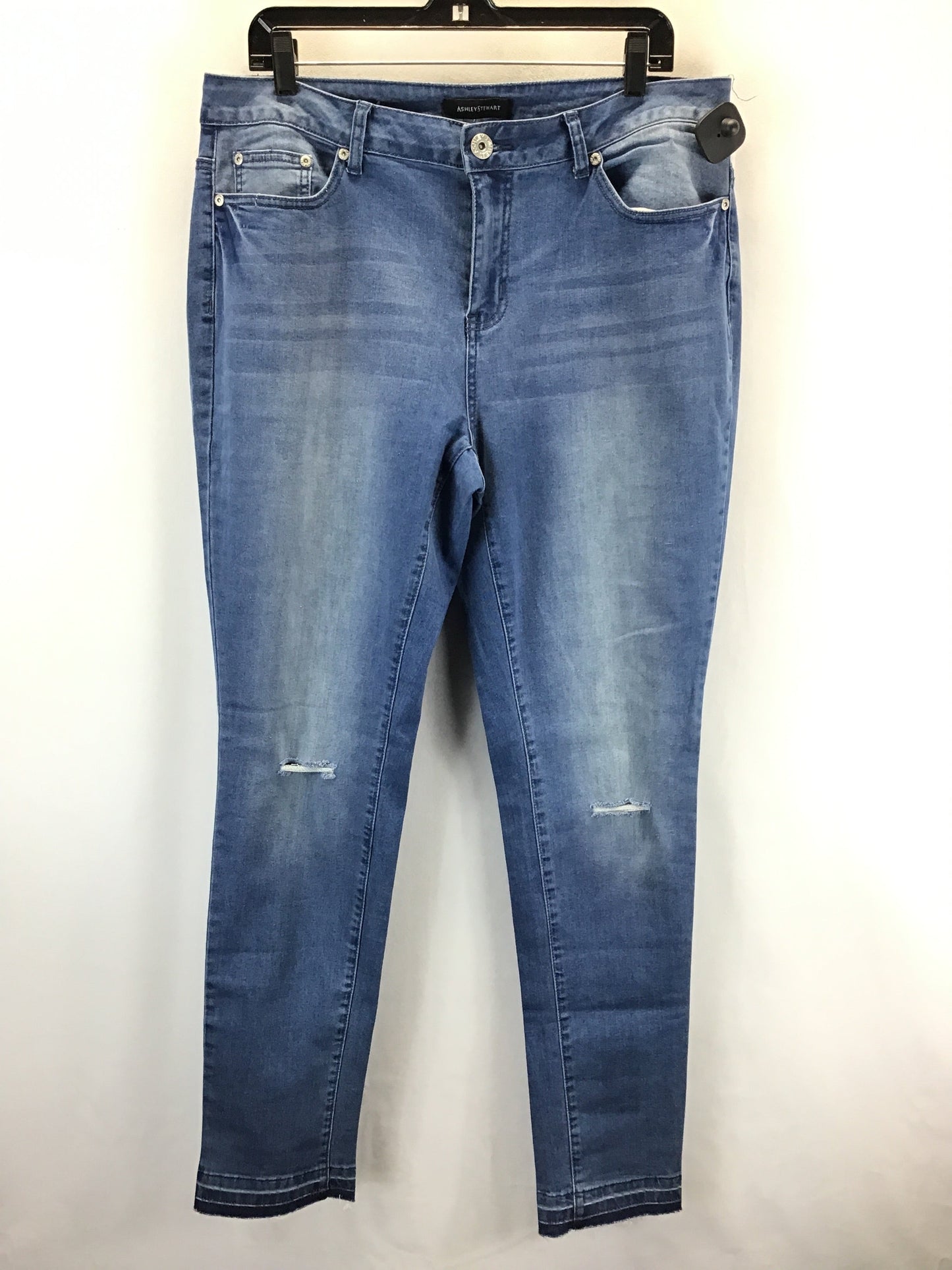 Jeans Skinny By Ashley Stewart In Blue Denim, Size: 12