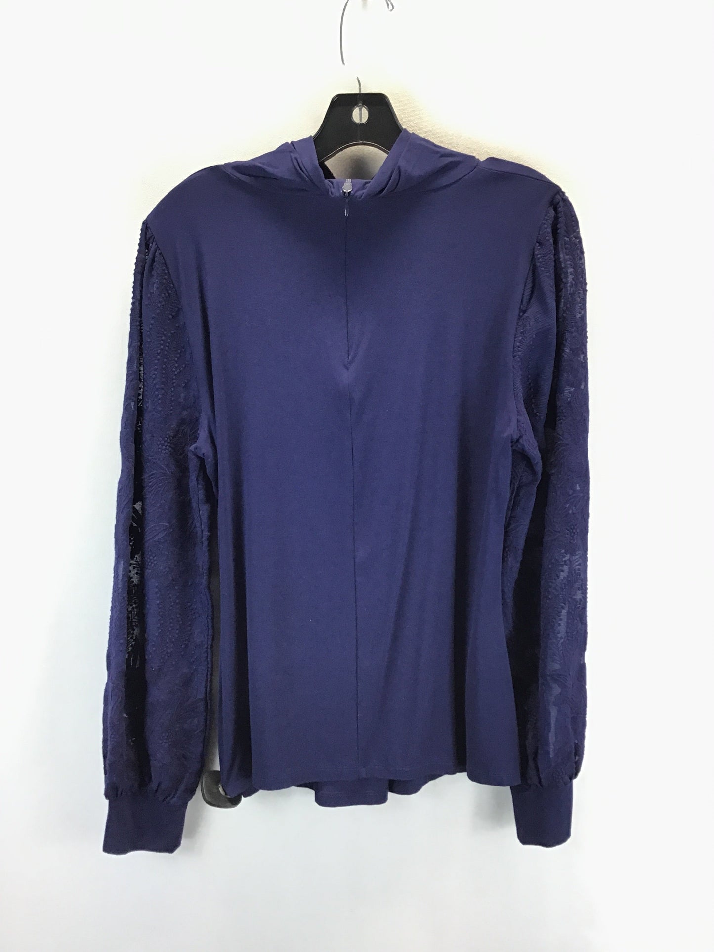 Top Long Sleeve By Elie Tahari In Navy, Size: M