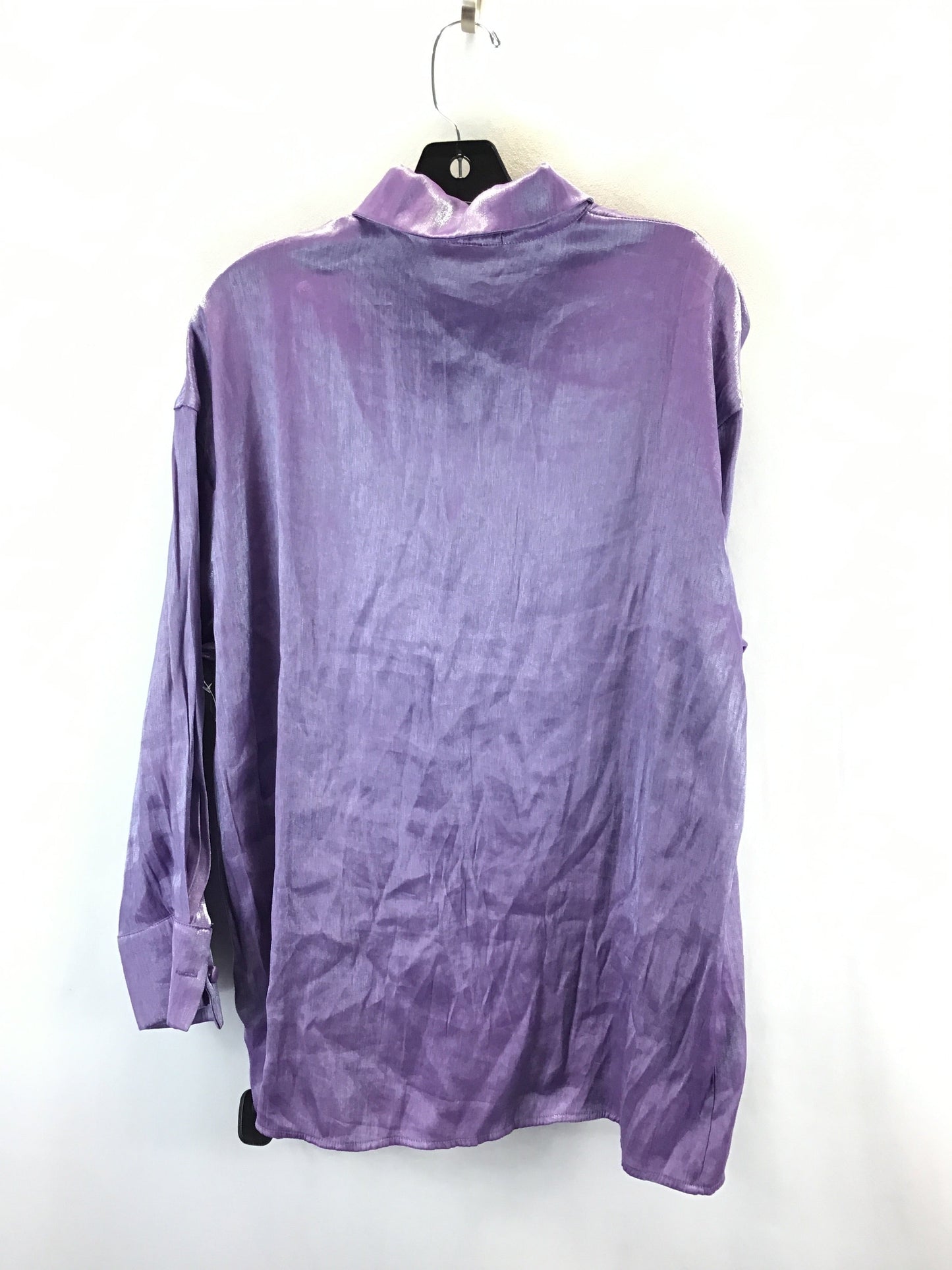 Top Long Sleeve Basic By Clothes Mentor In Purple, Size: 1x