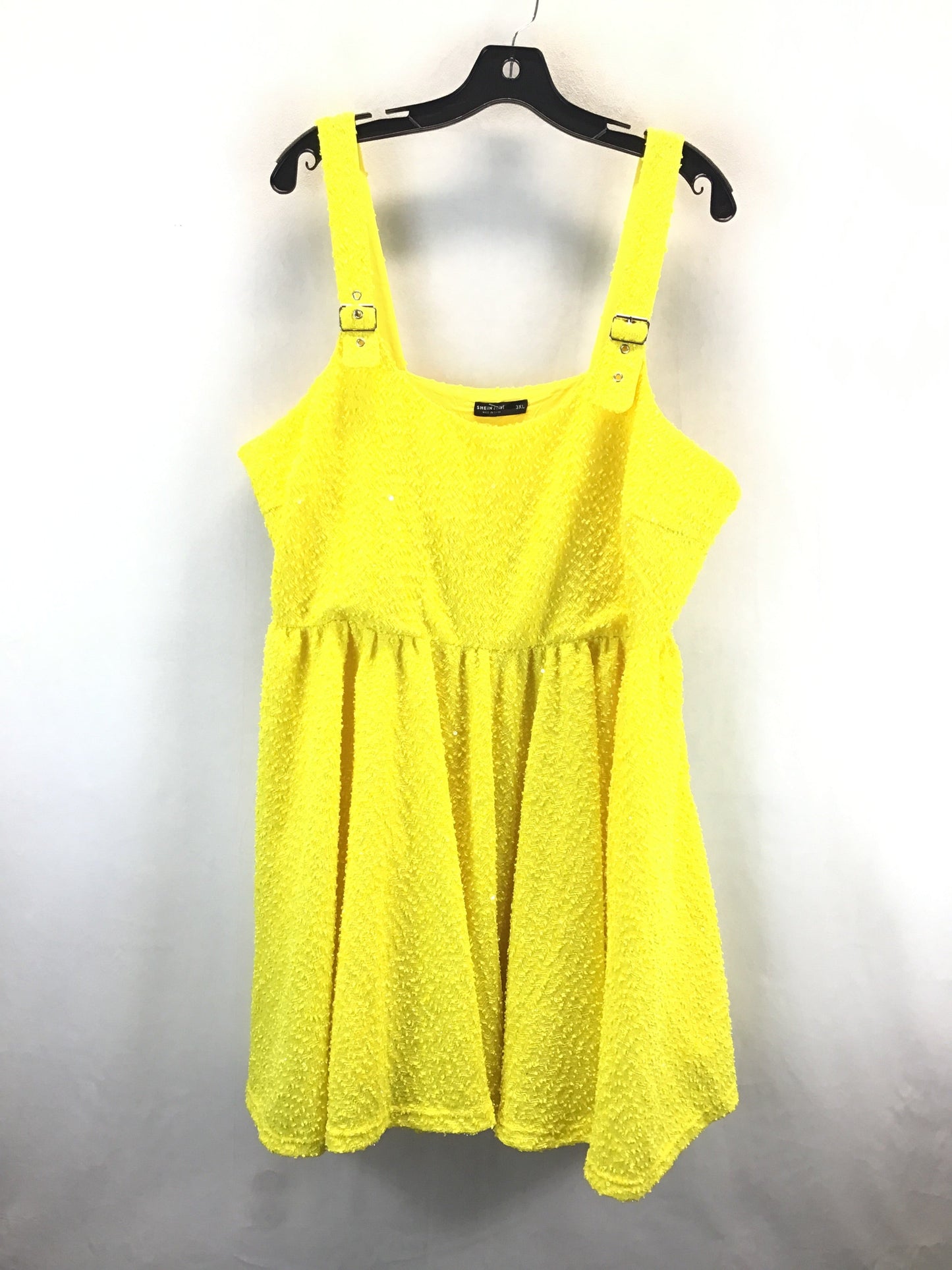 Dress Casual Midi By Shein In Yellow, Size: 3x