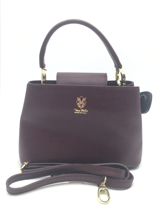 Handbag Leather By Clothes Mentor, Size: Small