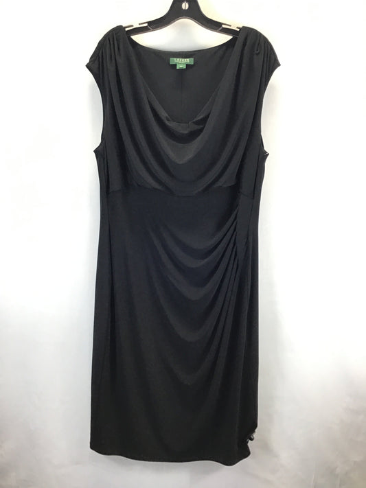 Dress Work By Lauren By Ralph Lauren In Black, Size: Xl