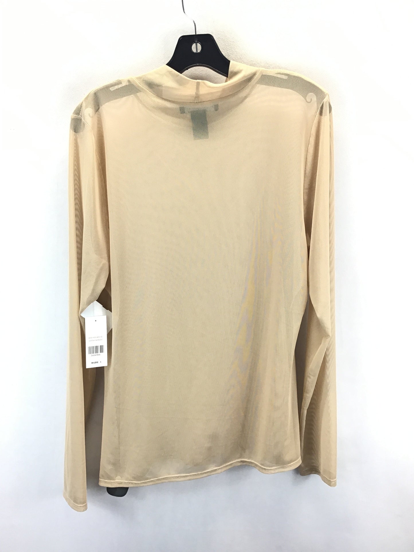 Top Long Sleeve Basic By Fashion To Figure In Tan, Size: 1x