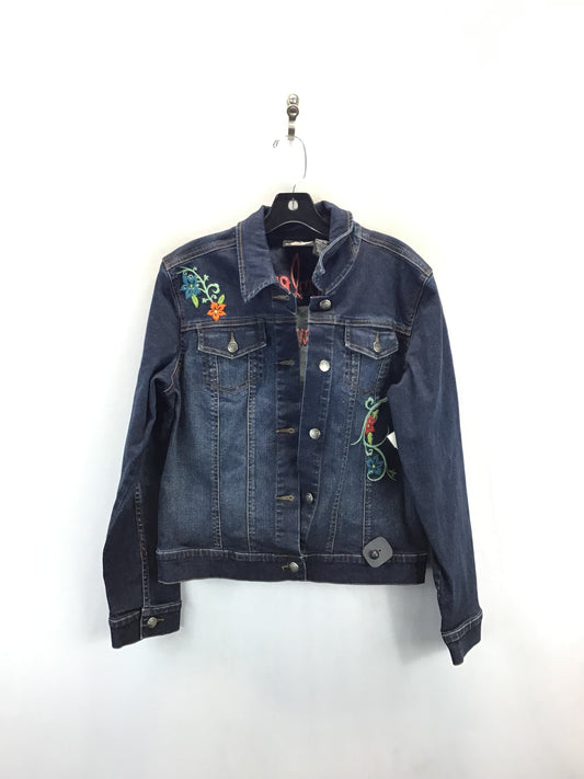 Jacket Denim By Harley Davidson In Blue Denim, Size: L