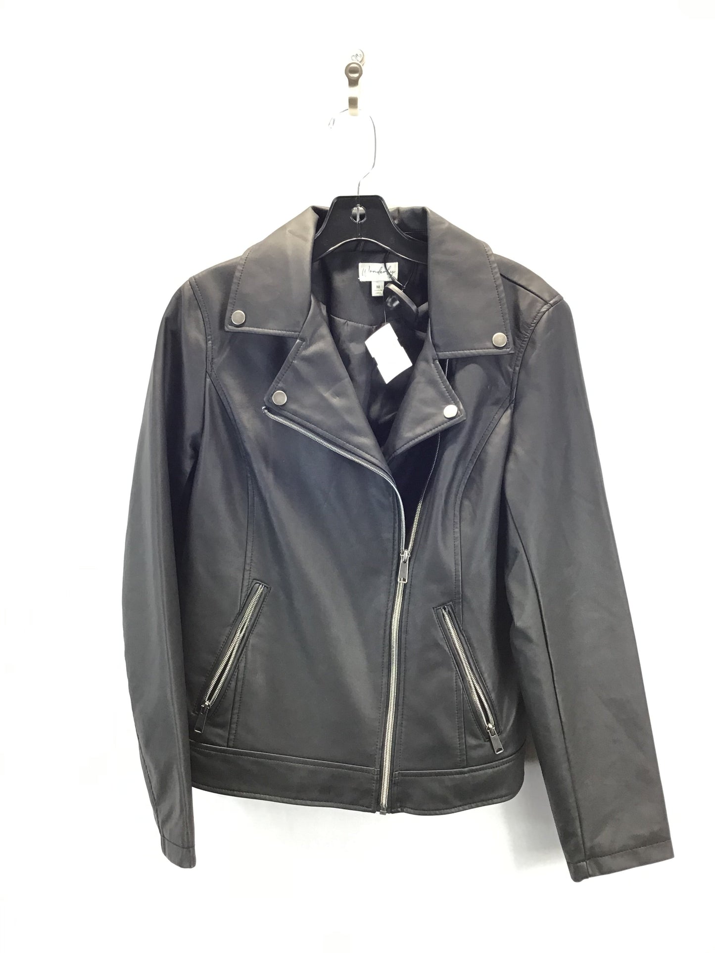 Jacket Moto By Wonderly In Black, Size: M