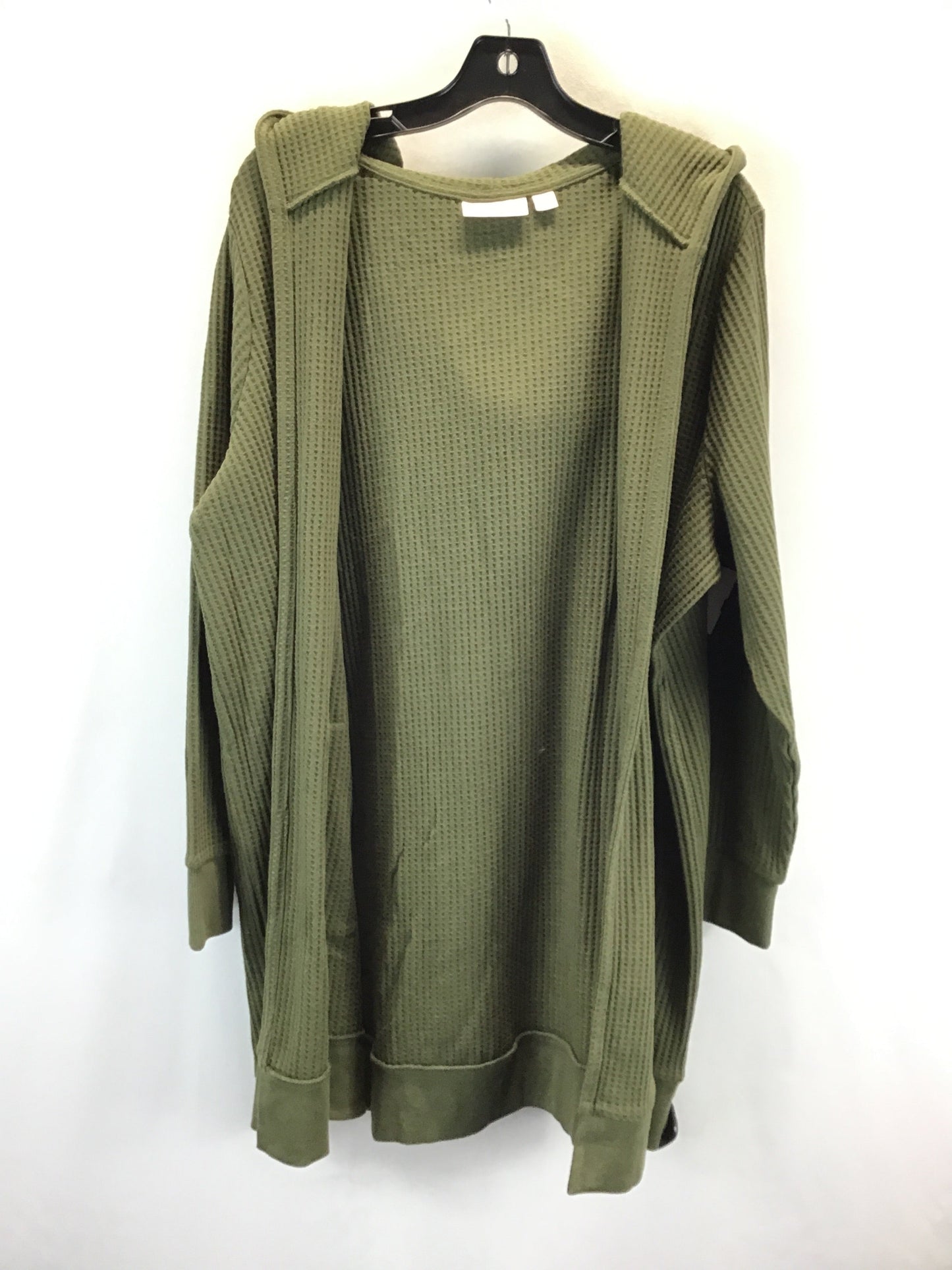 Cardigan By Clothes Mentor In Green, Size: 2x