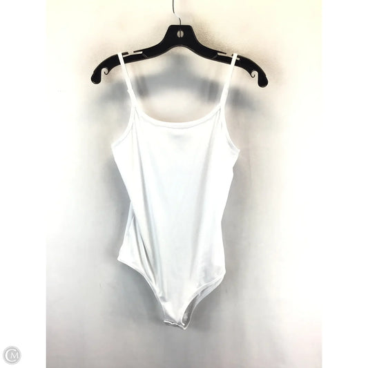 Bodysuit By Clothes Mentor In White, Size: L