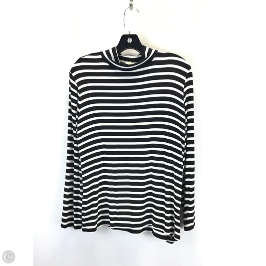 Top Long Sleeve By Style And Company In Striped Pattern, Size: M