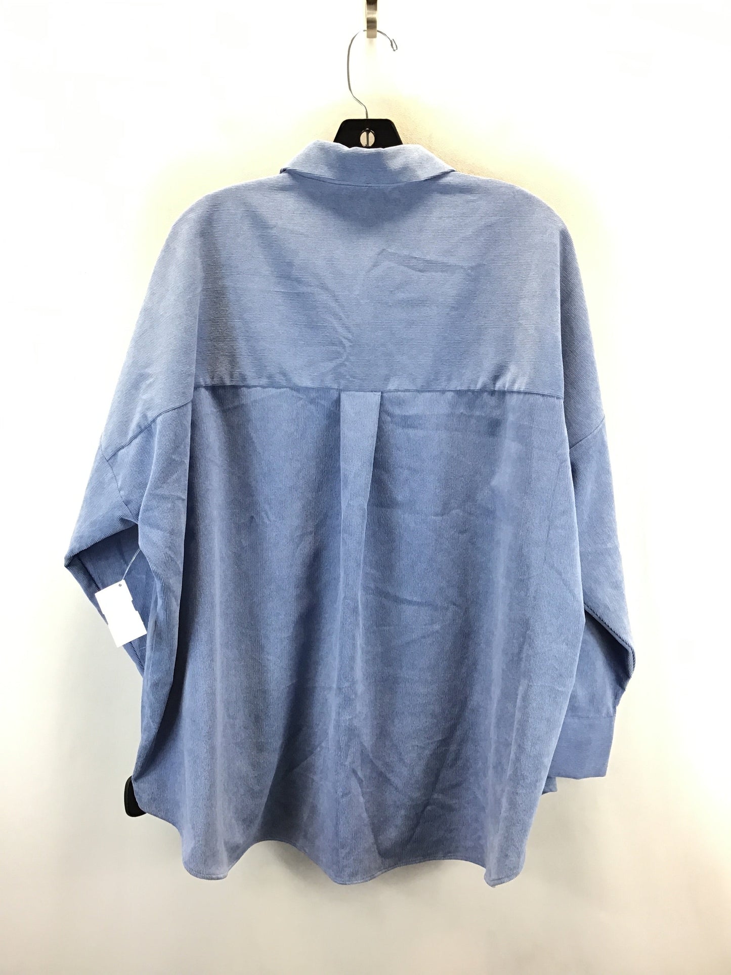 Top Long Sleeve By Zara In Blue, Size: Xl