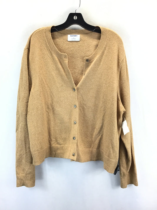 Sweater Cardigan By Old Navy In Brown, Size: 2x