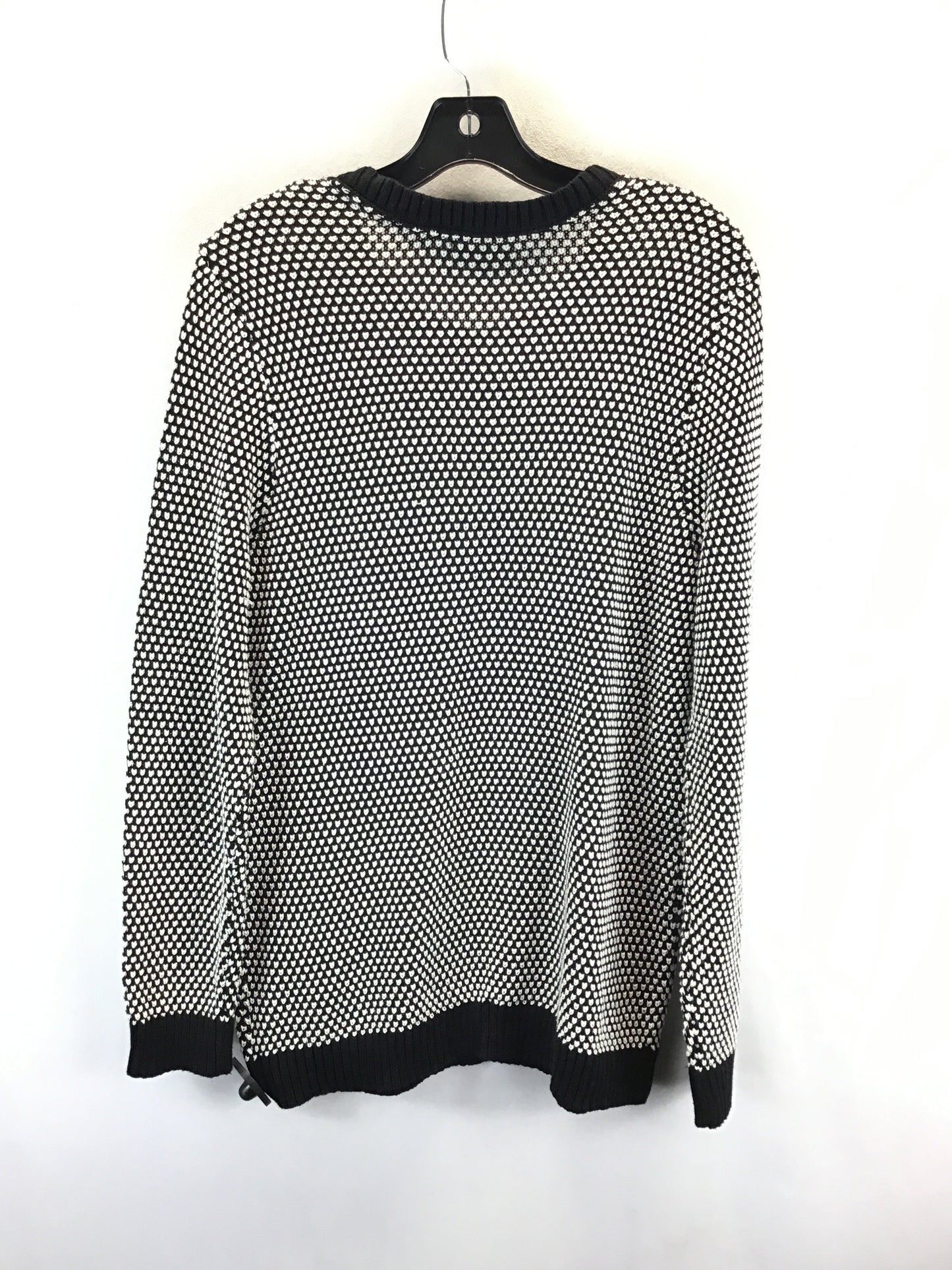 Sweater By Charter Club In Black & White, Size: Xl