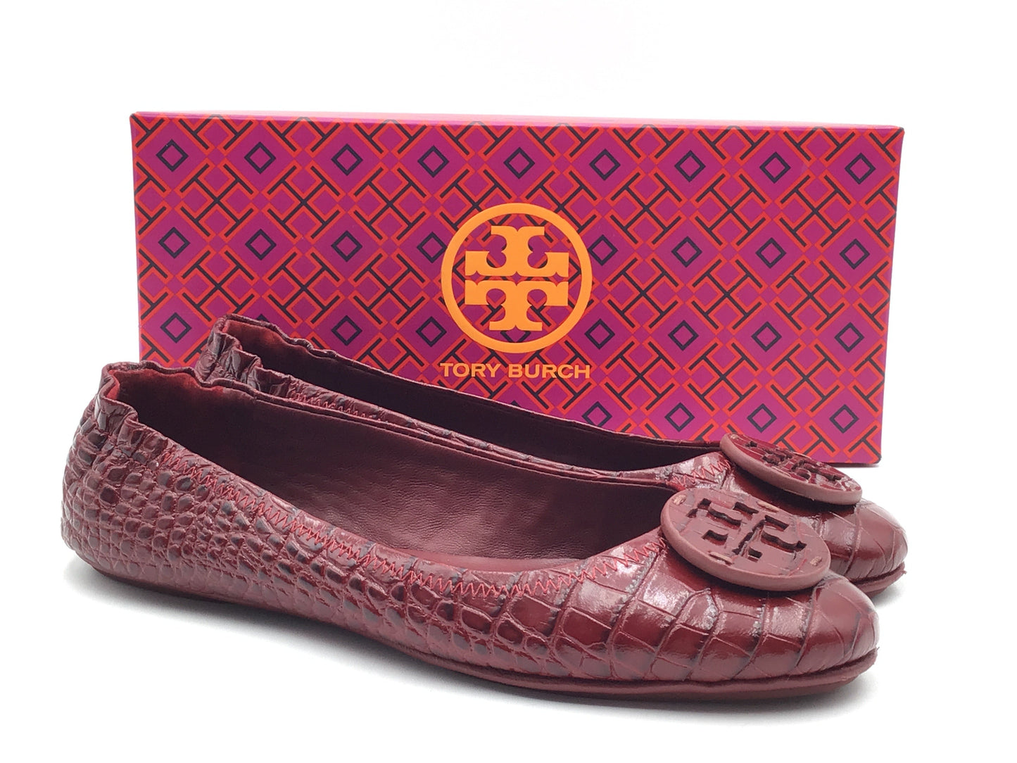 Shoes Designer By Tory Burch In Maroon, Size: 9