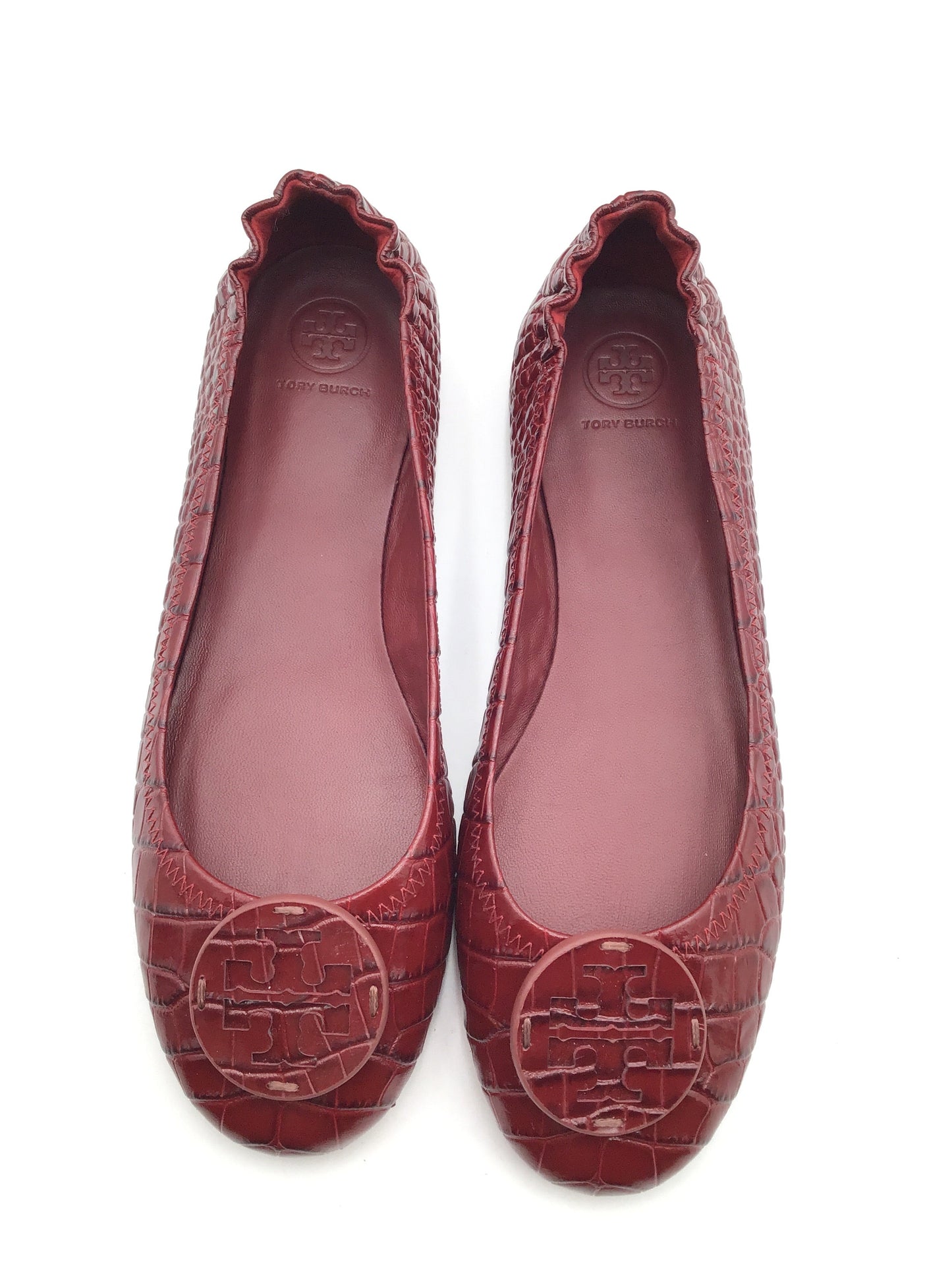 Shoes Designer By Tory Burch In Maroon, Size: 9