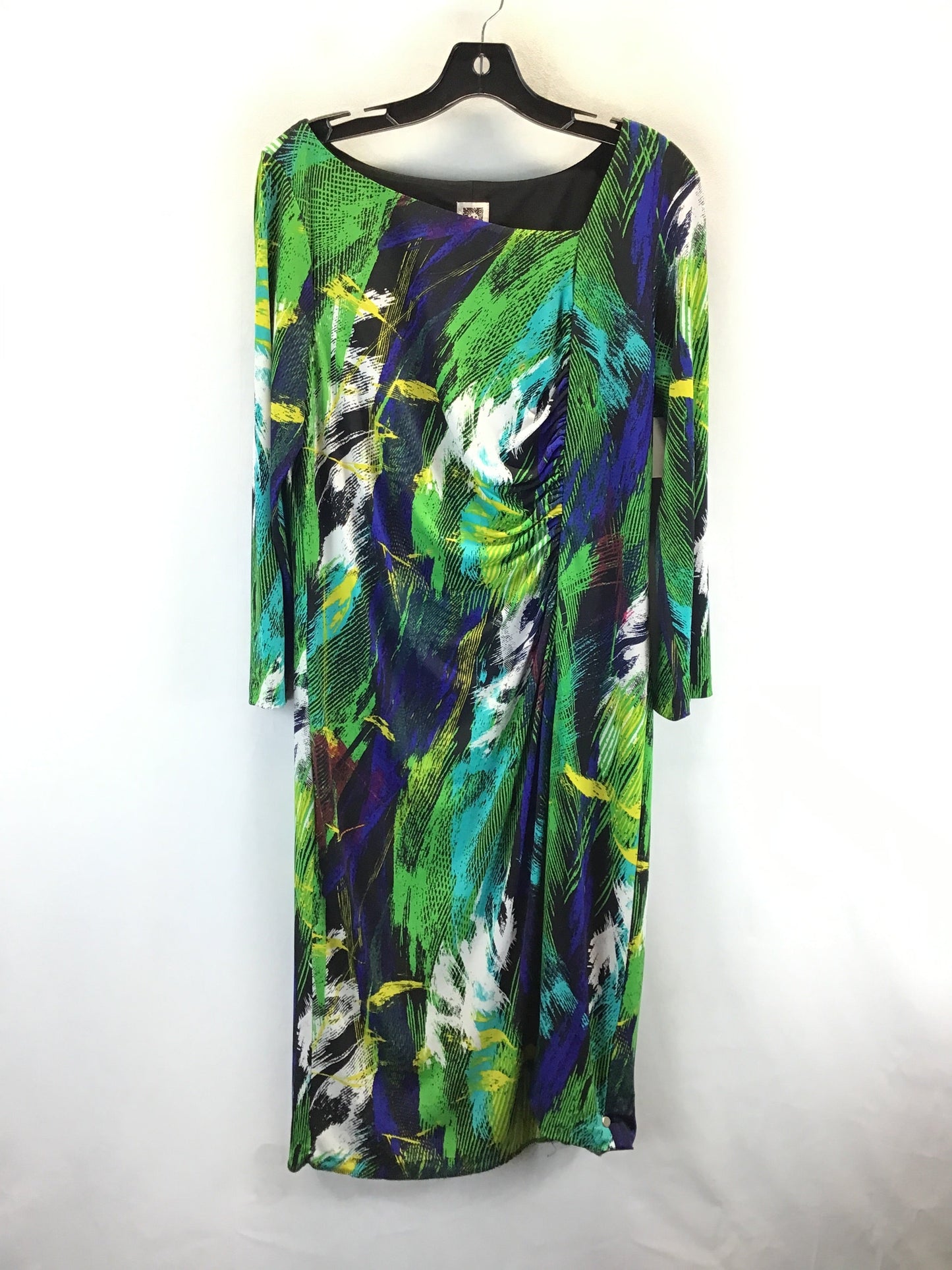 Dress Work By Anne Klein In Multi-colored, Size: Xl