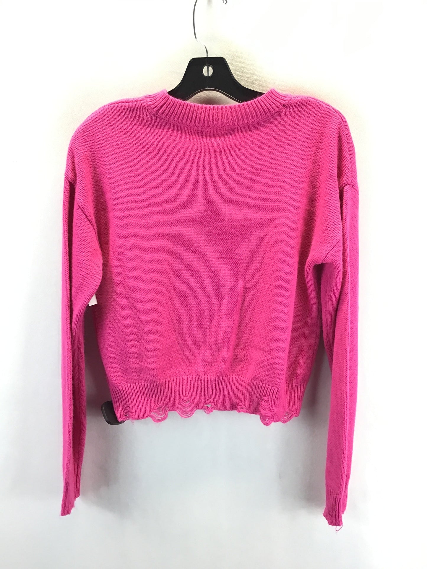 Sweater By No Boundaries In Black & Pink, Size: M