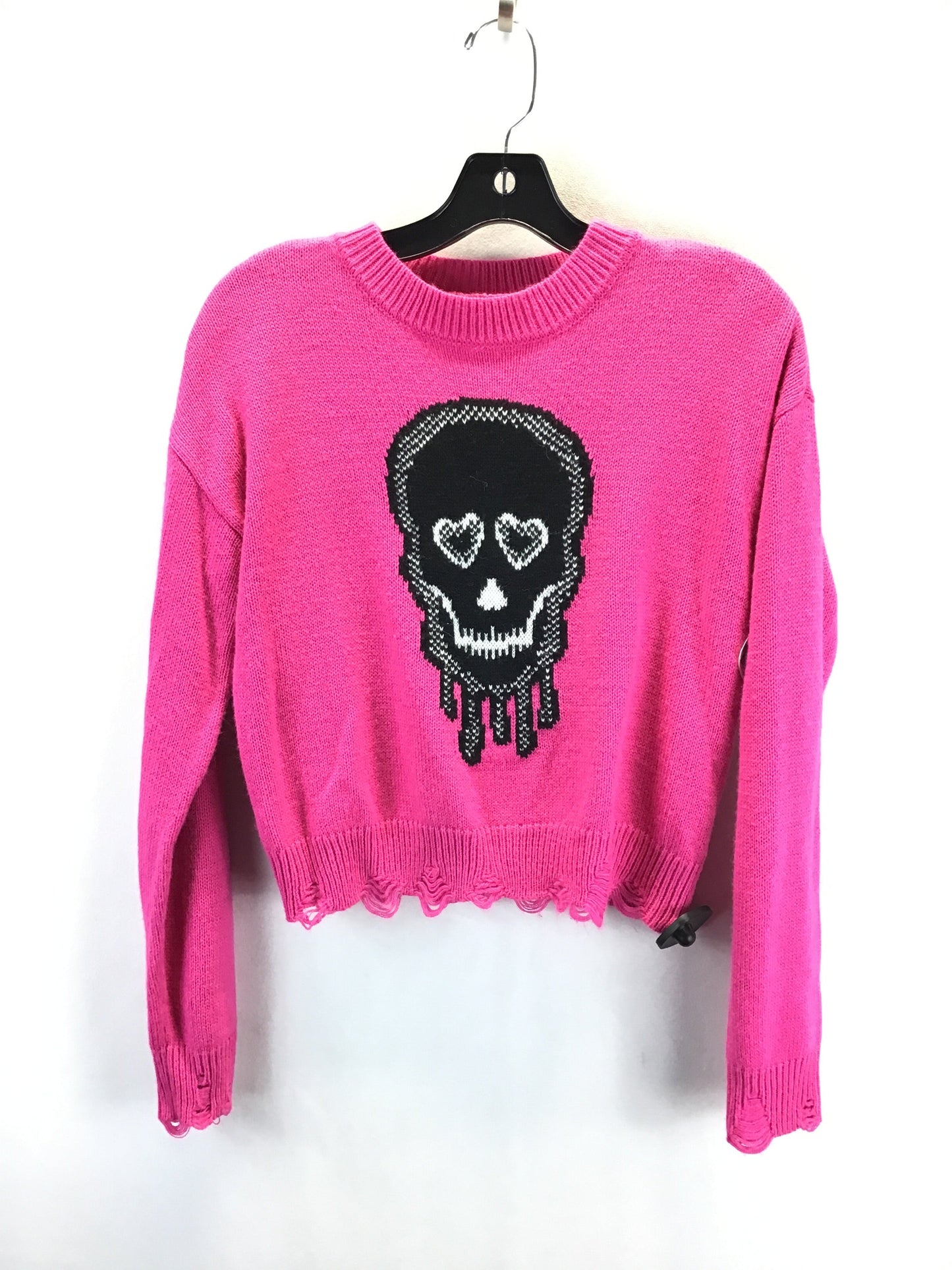 Sweater By No Boundaries In Black & Pink, Size: M