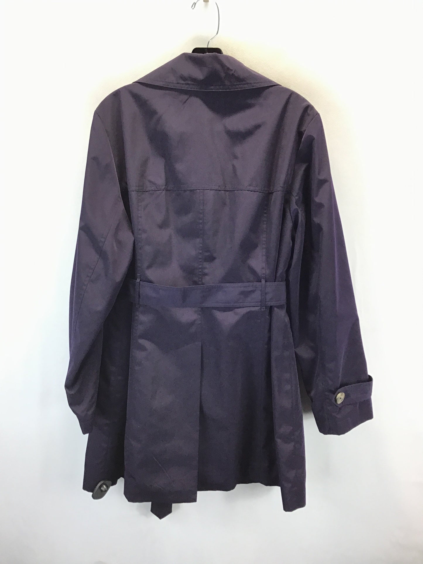 Coat Trench Coat By London Fog In Purple, Size: L