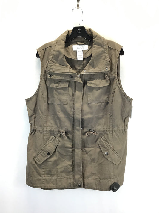 Vest Other By Sebby In Brown Denim, Size: Xl