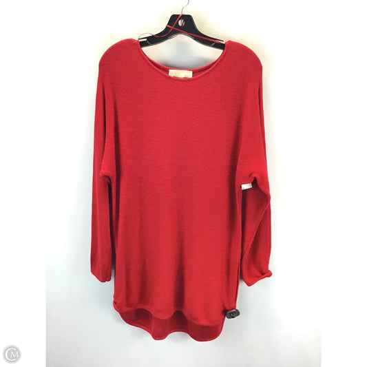 Sweater Designer By Michael Kors In Red, Size: L