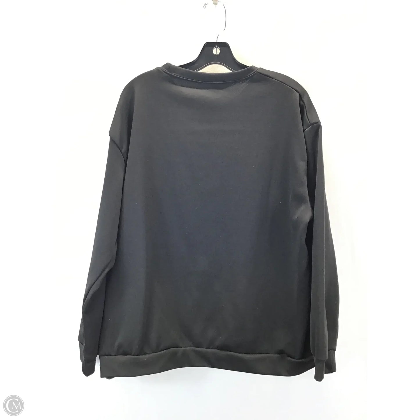 Sweatshirt Collar By Clothes Mentor In Black, Size: 1x