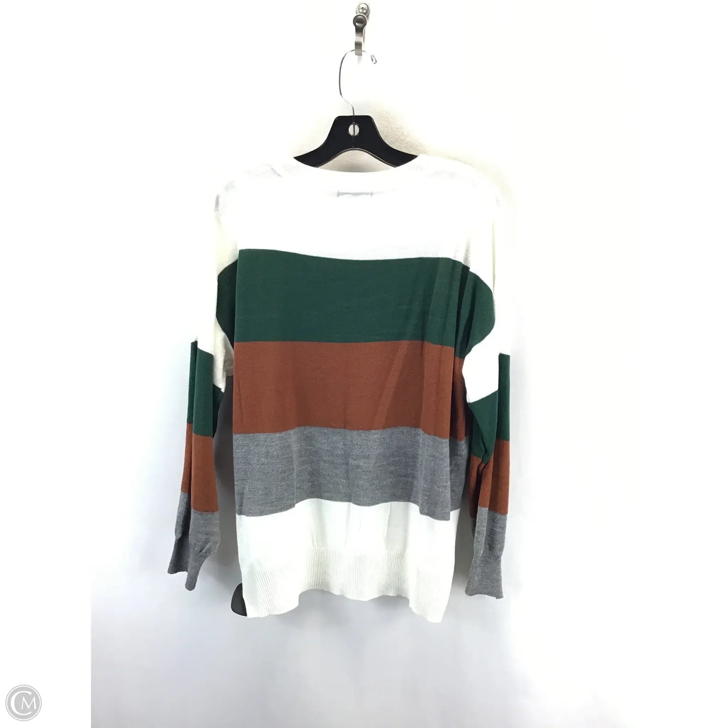 Sweater By Shein In Green & White, Size: Xl