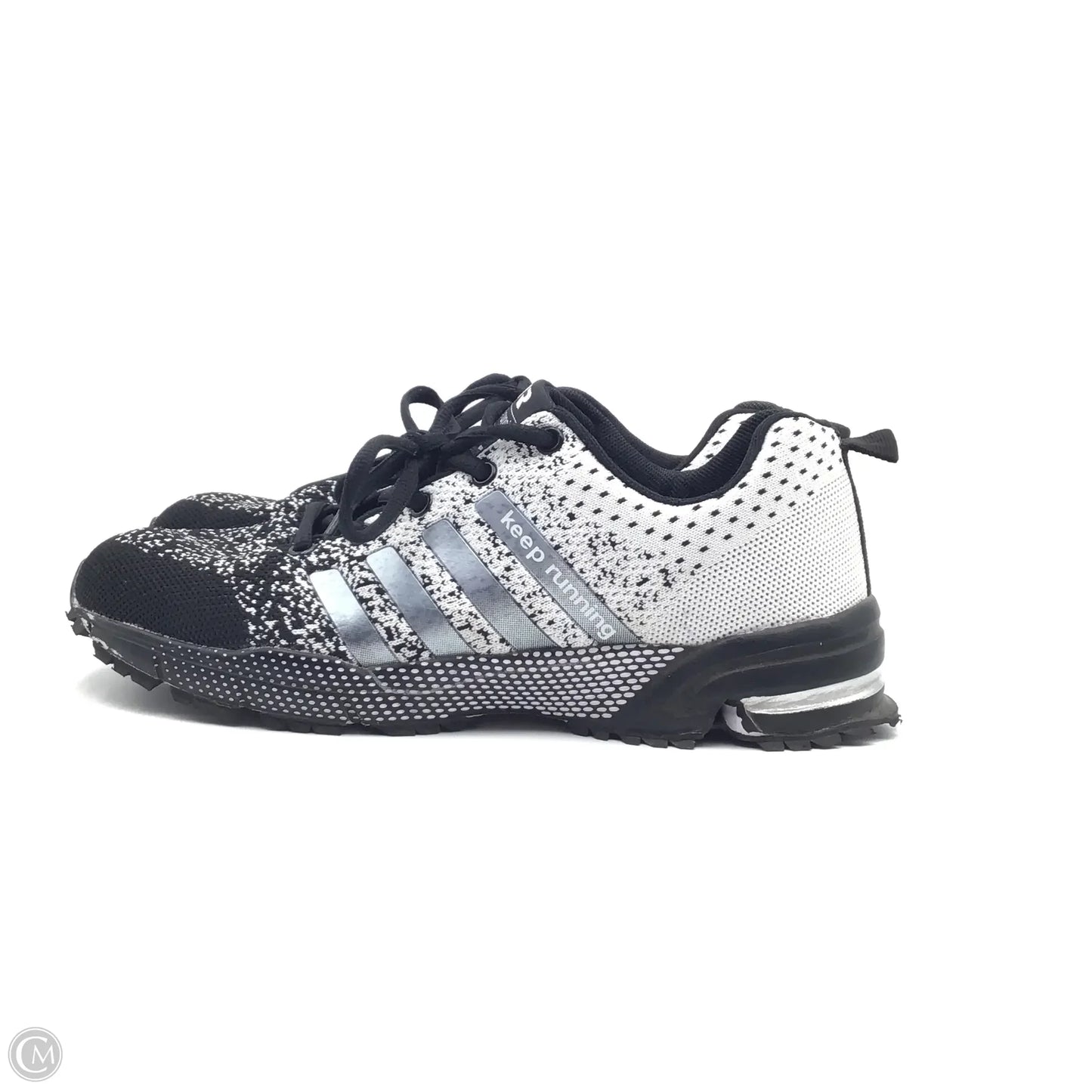 Shoes Athletic By Clothes Mentor In Black & Grey, Size: 10