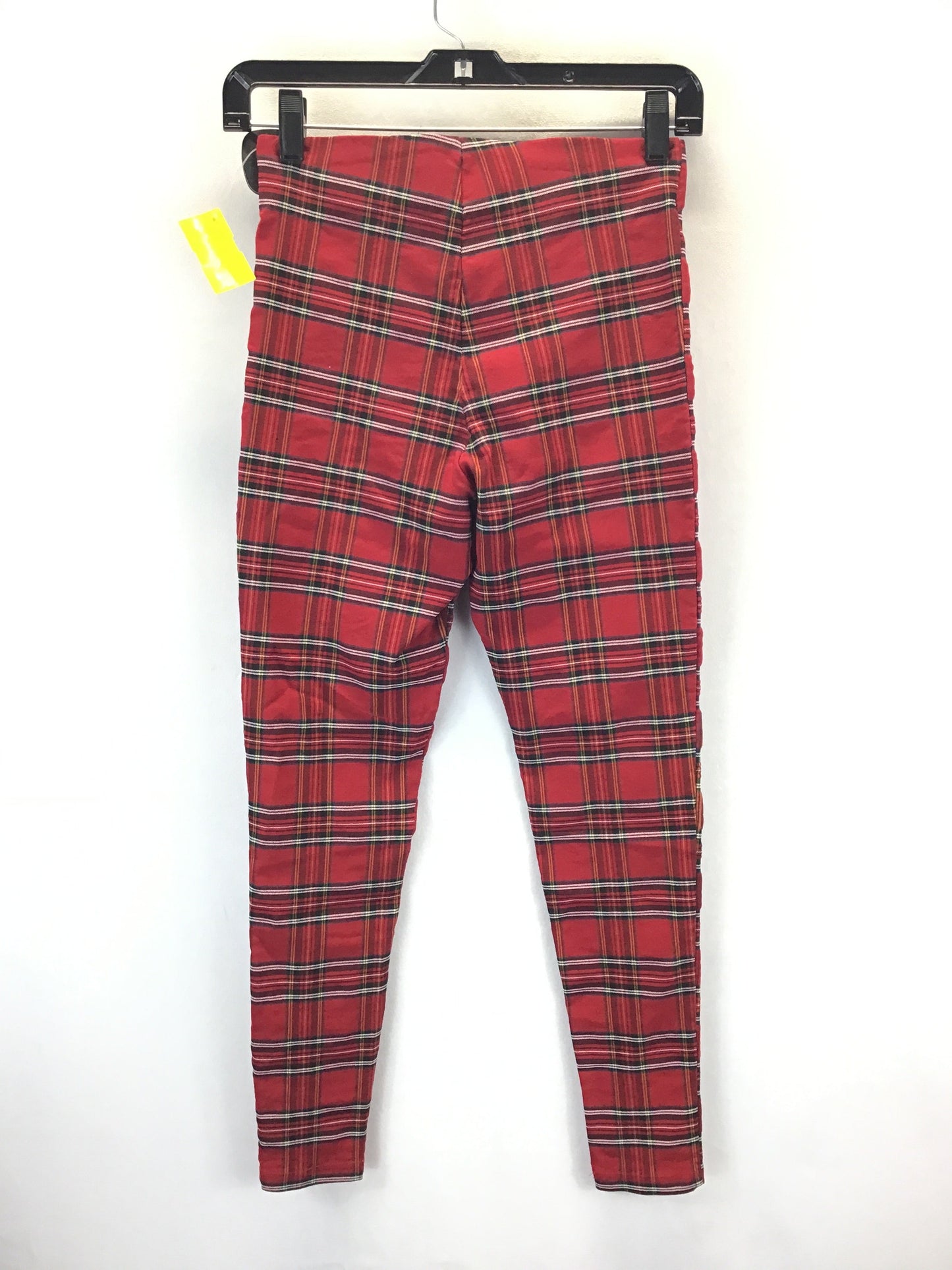 Pants Ankle By Zara Basic In Plaid, Size: S