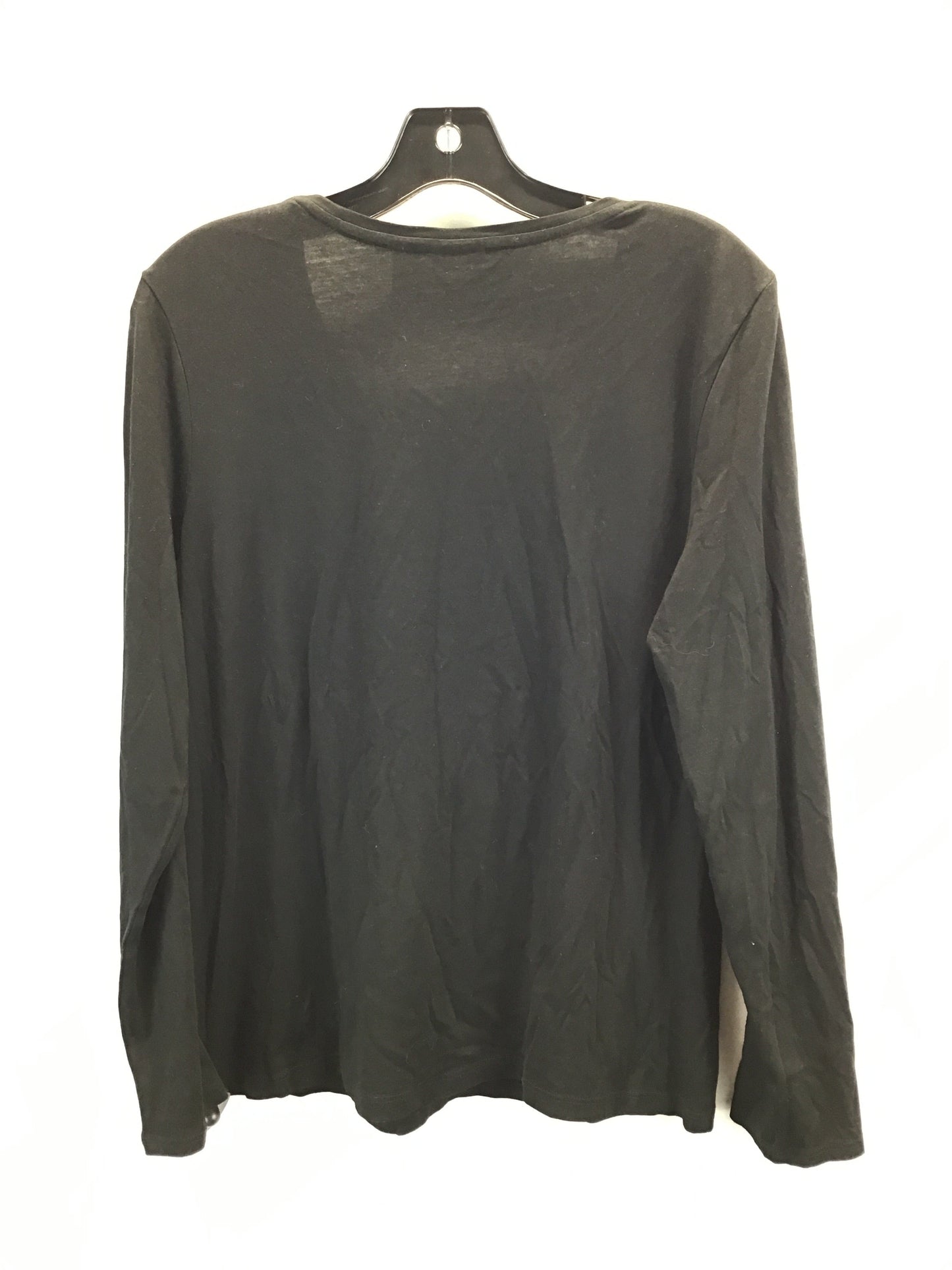 Top Long Sleeve By Zenergy By Chicos In Black, Size: M