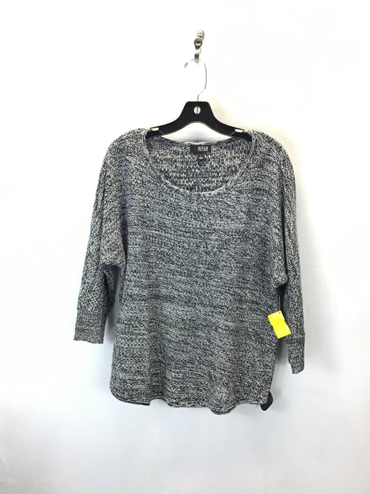 Sweater By Ana In White Black, Size: L