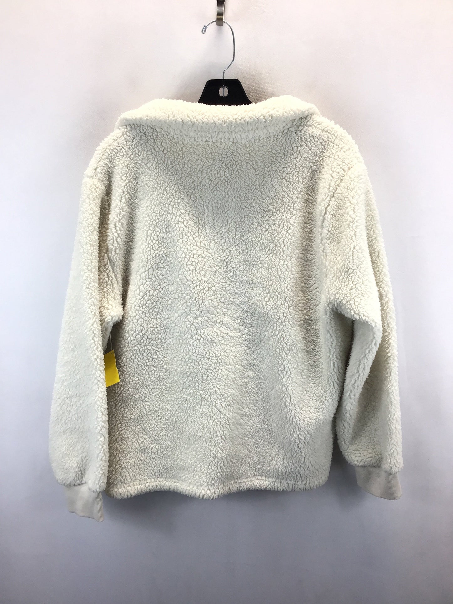 Sweatshirt Crewneck By Calvin Klein In Cream, Size: M