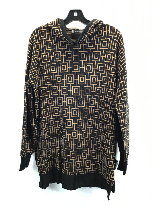 Sweatshirt Hoodie By New York And Co In Black Tan, Size: Xl