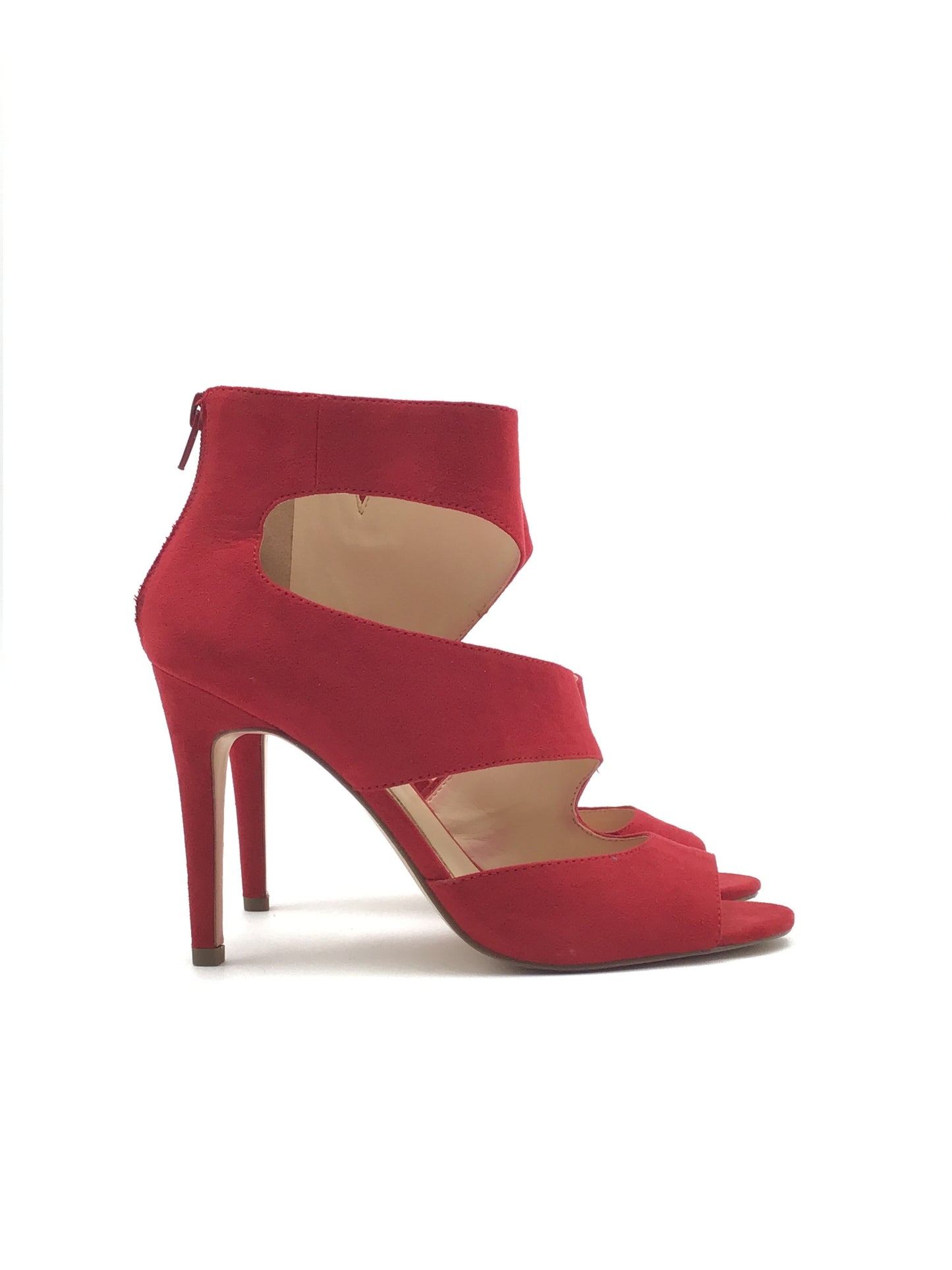 Red Shoes Heels Stiletto Jessica Simpson, Size 9