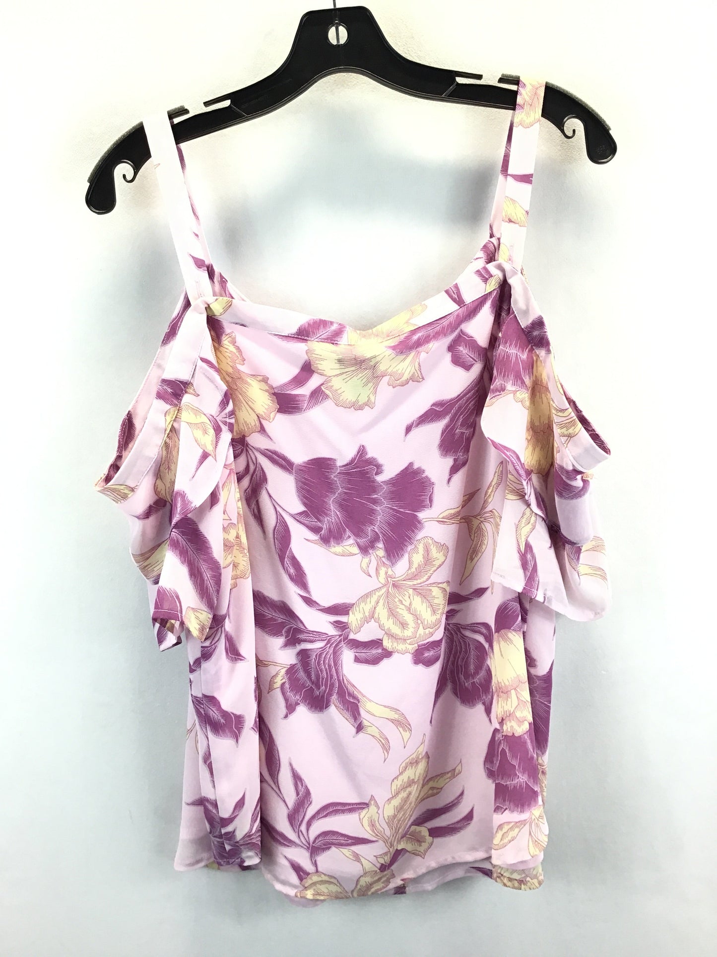 Floral Top Short Sleeve New York And Co, Size L