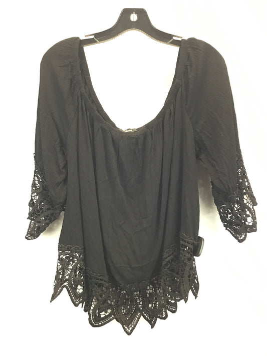Top 3/4 Sleeve Basic By Ambiance Apparel  Size: 3x