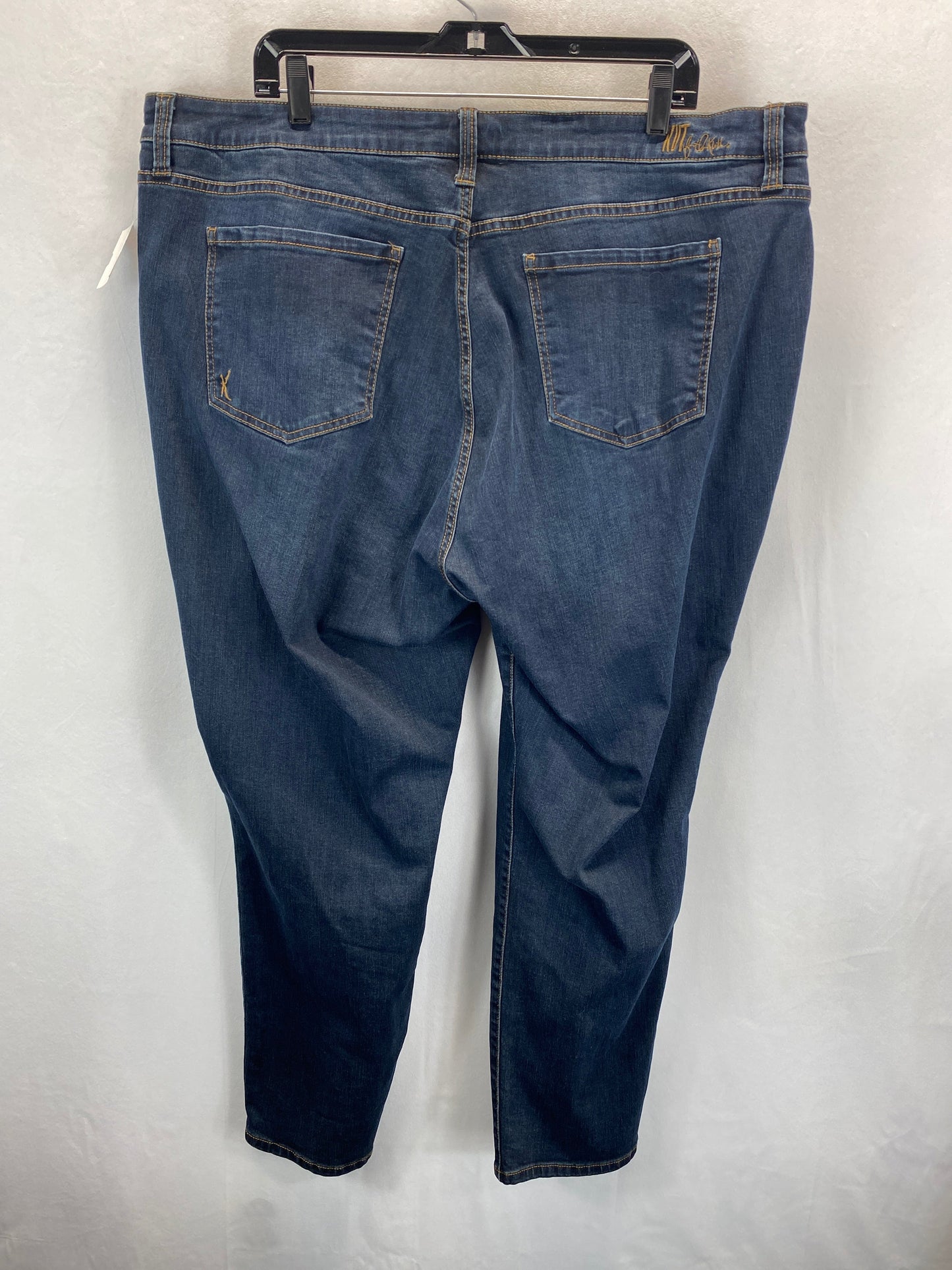 Blue Denim Jeans Straight Kut, Size 20w