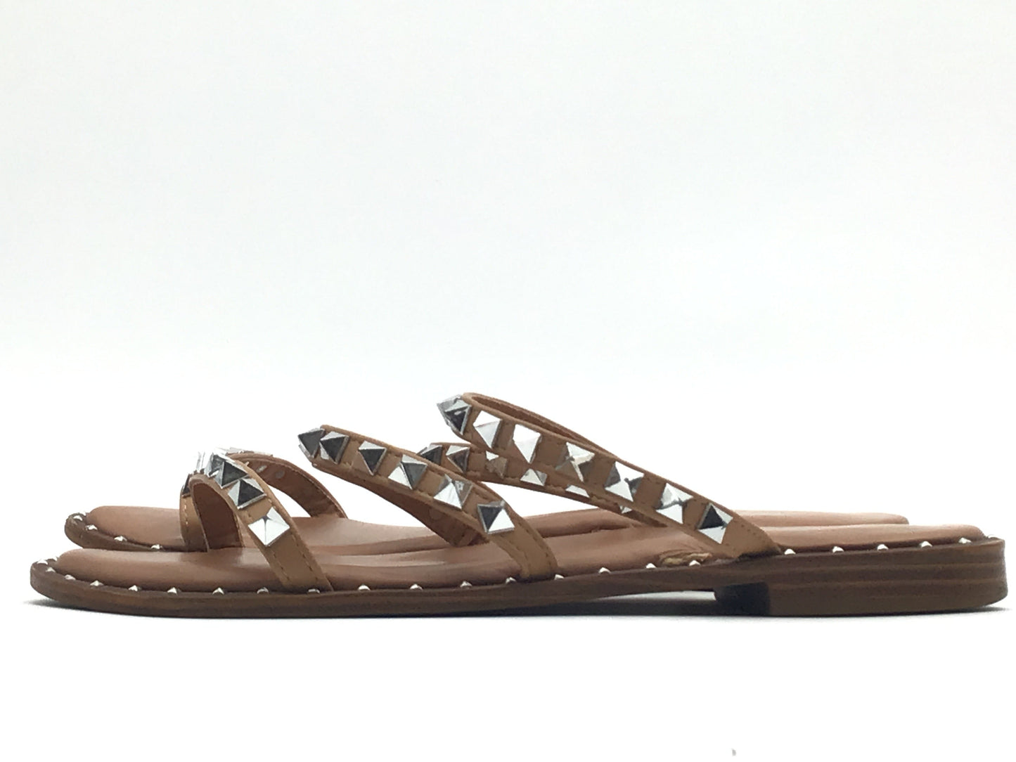 Tan Sandals Flip Flops Cushionaire, Size 7