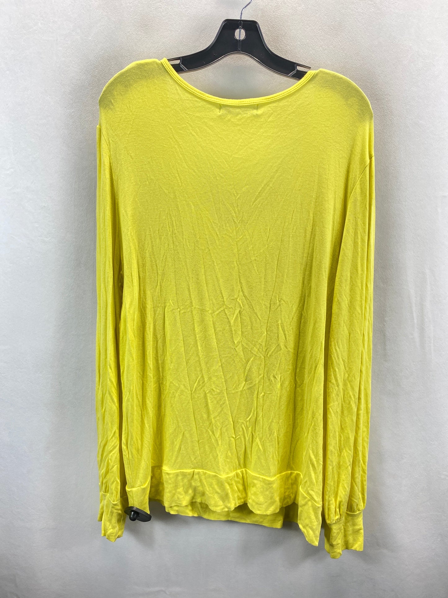 Top Long Sleeve By Clothes Mentor In Yellow, Size: 3x